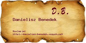 Danielisz Benedek névjegykártya